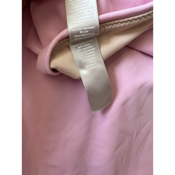 Chelsea28 Easy Retro One Piece Swimsuit Size XL Pink Shore Tie Waist - Picture 6 of 6